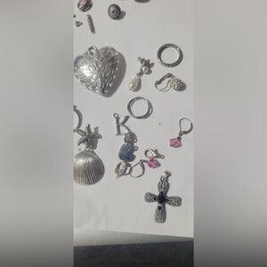 Silver and Pink Women's Jewelry Set